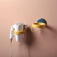 punch free hairdryer storage rack wall mounted hair dryer holder stand shelf for home bathroom dressing room no drill organizer