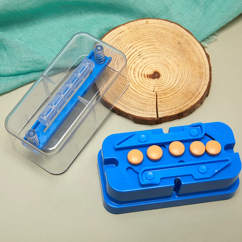 

1 Pc Square Box Pill Cutter Tablet Cutter Pill Cutter Medicine Splitter Box Storage Cutter Divider Easy to carry Pill Holder
