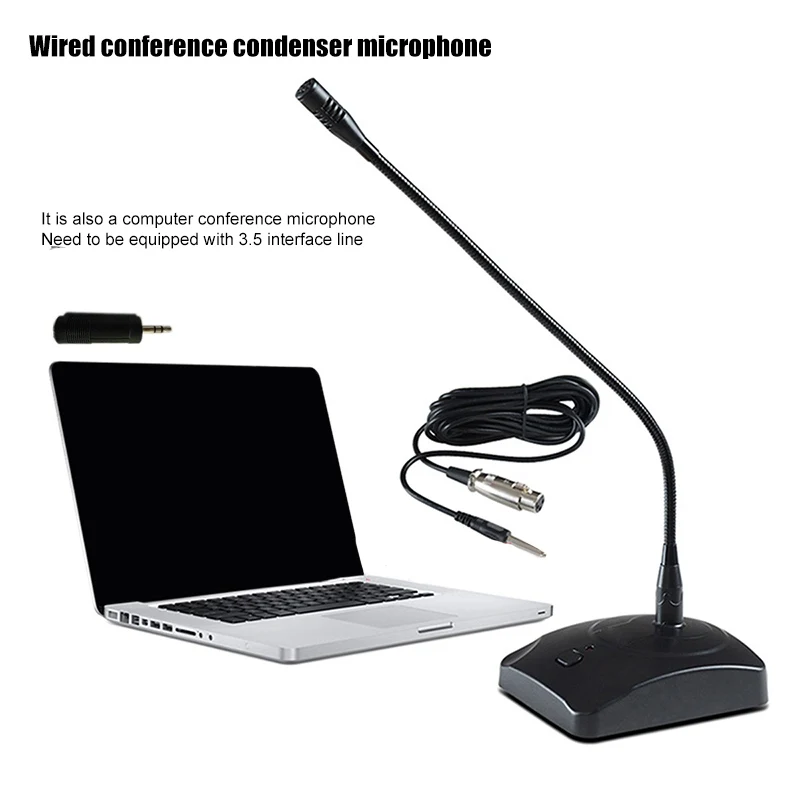 Настольная Проводная стойка для микрофона проводная Голосовая конденсаторная