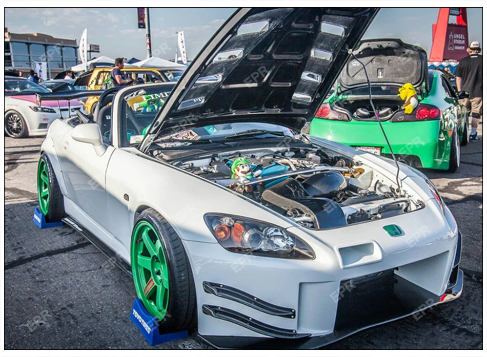 Впускной воздуховод из углеродного волокна для Honda S2000 AP1 JS Racing Air Tunnel& Air Box Vent Body Kit тюнинг отделка для S2000 гоночной части