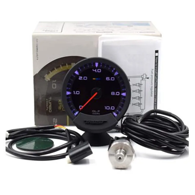 GReddI Sirius-Medidor de presión de aceite para coche, medidor de voltaje Turbo, RPM, temperatura del agua, 7 colores, con sensores