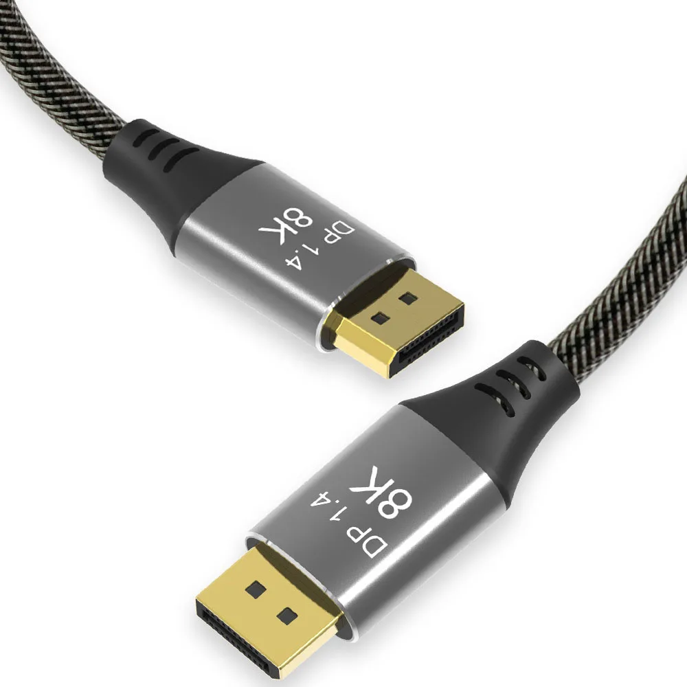 Кабель для порта дисплея 1 4 HD 8K 60 Гц 7680x4320 разрешение 32 Гбит/с передача нейлоновый