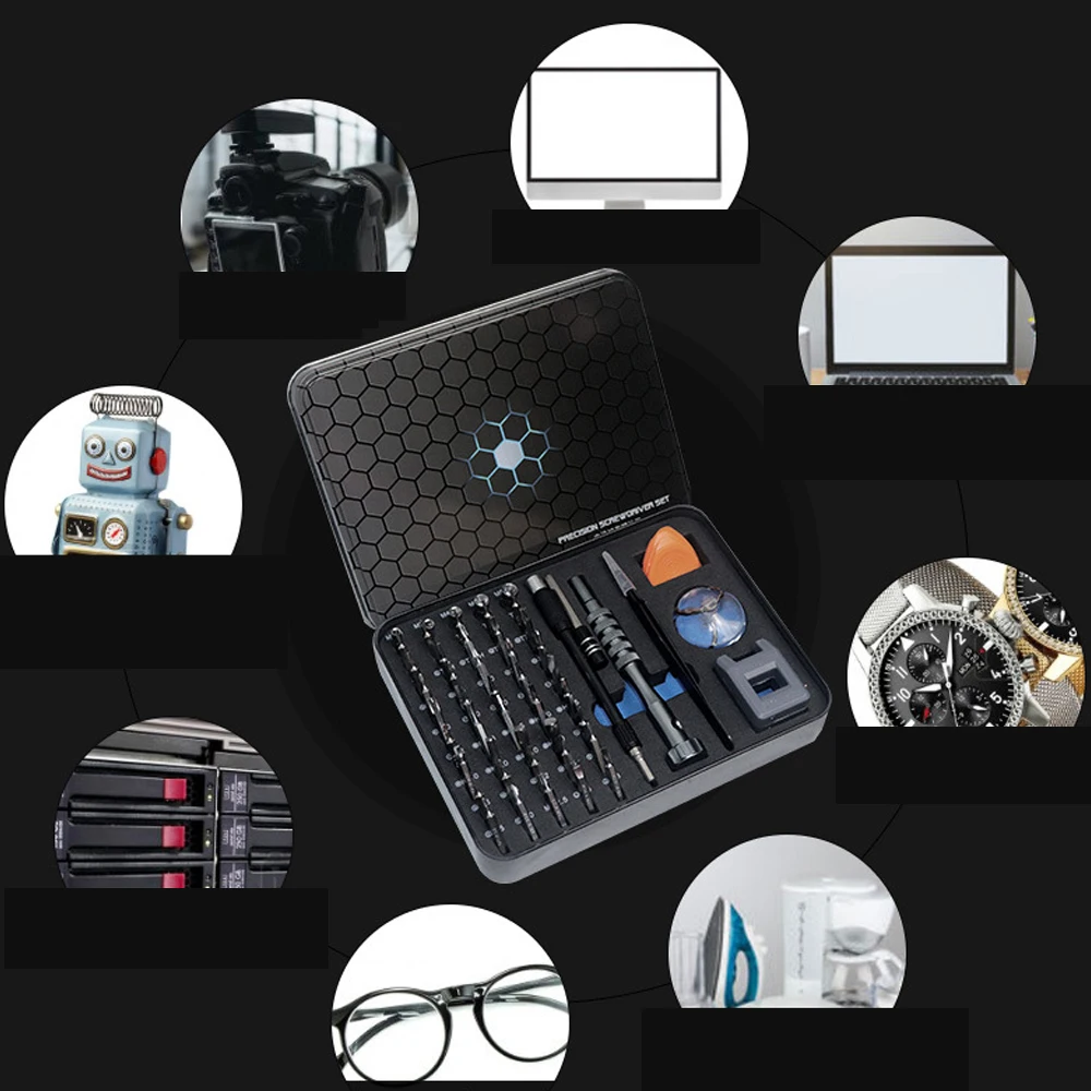 

Screwdriver Set 55 in 1 Screwdrivers Repairing Tool Set for Smartphone Tablet PC Maintenance Hand Tools Kit