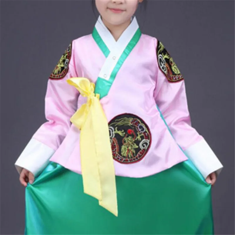 Традиционное платье Hanbok традиционный костюм для народного танца в Корейском