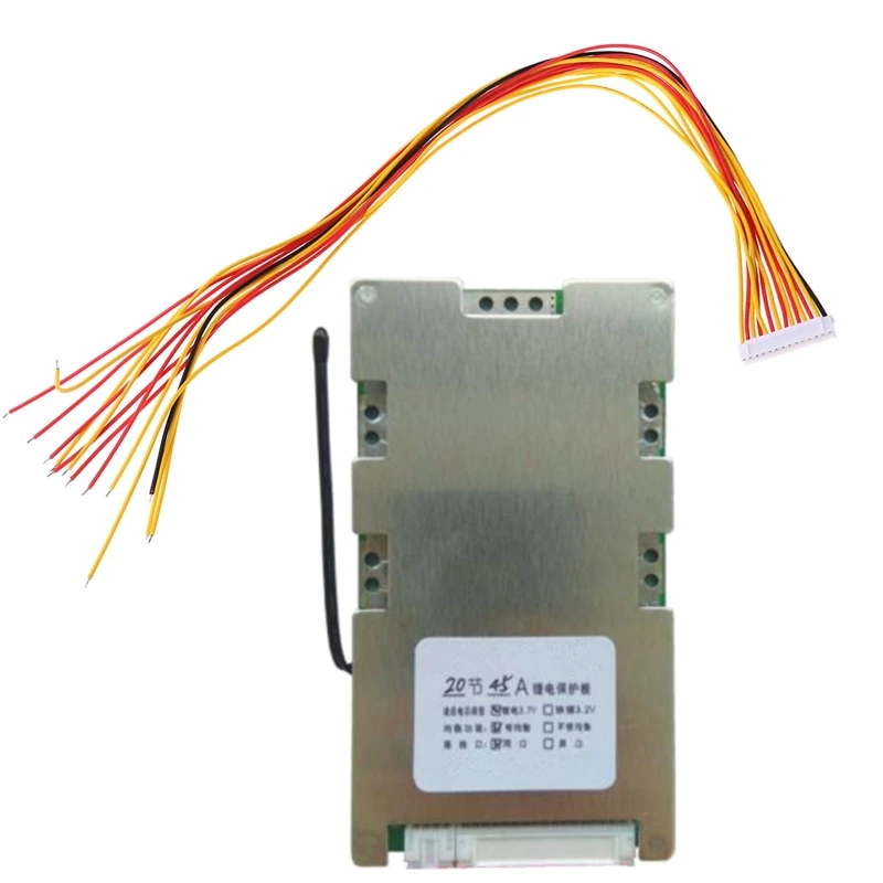 

20S 72V 45A Battery Protection Board Li-ion Cell Battery BMS PCB Equalizer Board X4YE