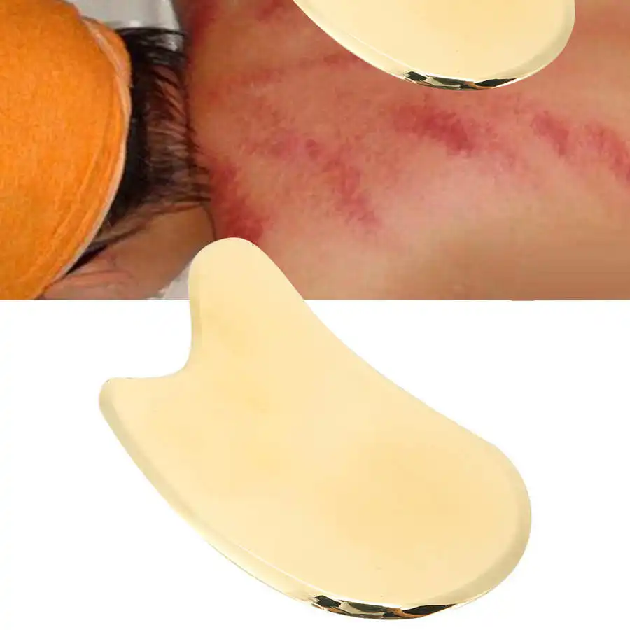 Латунная доска Gua Sha семейная Guasha для акупунктуры инструменты спа лифтинг
