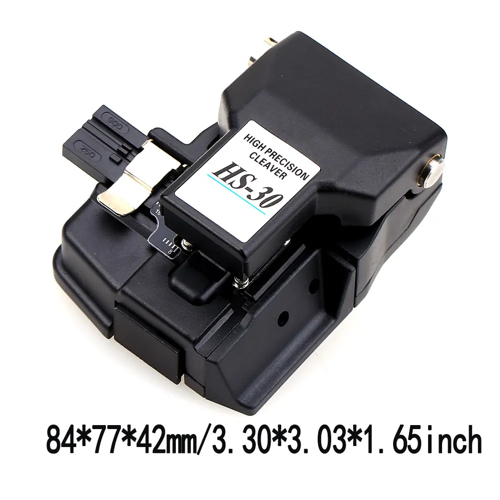 

Optical Fiber Cleaver Optic Cable Stripper Tool HS-30 High Precision Automatic 16 Cleaving Spots High Precision Fiber Cleaver
