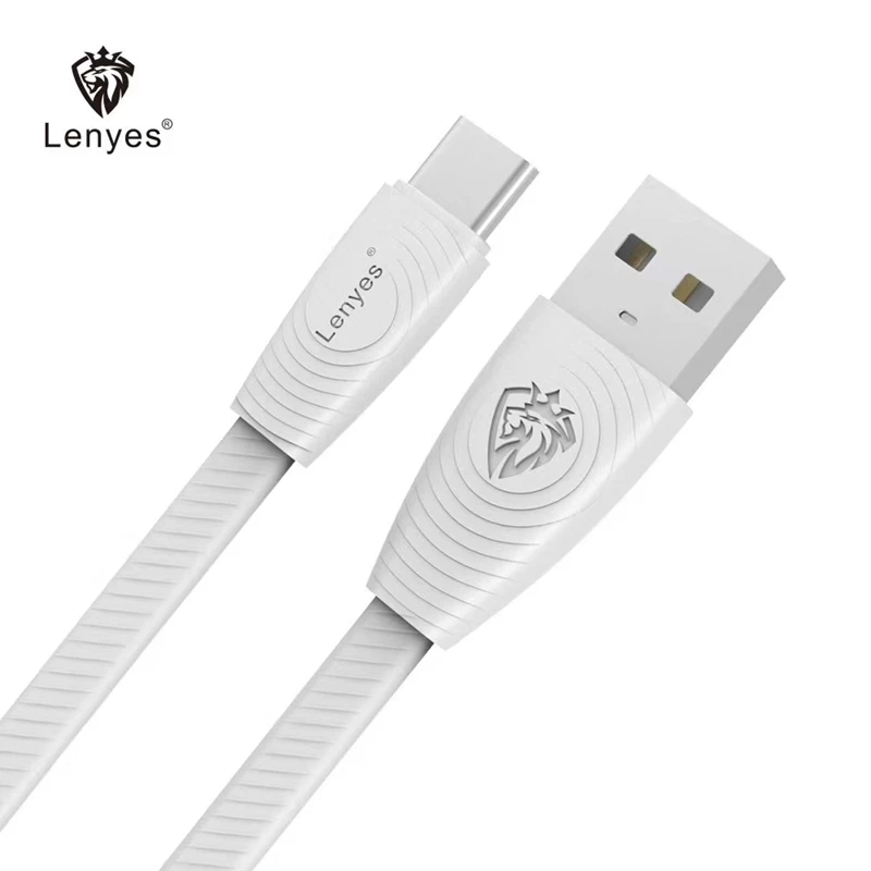 Lenyes кабель USB 2.4A для iphone кабели зарядного устройства 7 XS Xr X 1 м линия быстрой