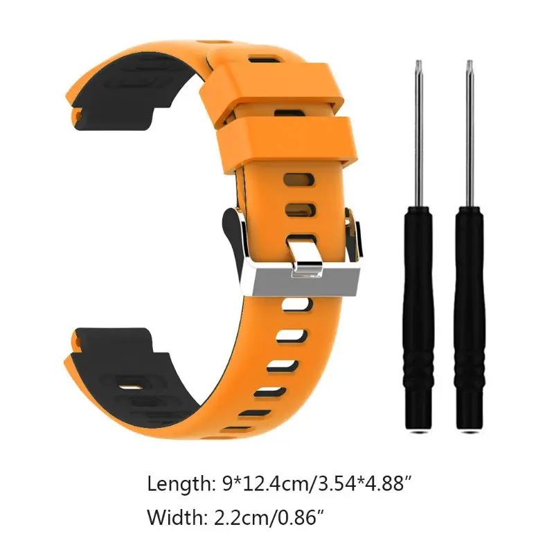 

Silicone Wrist Strap Two-color Watchband for Garmin Forerunner 235/220/230 Watch