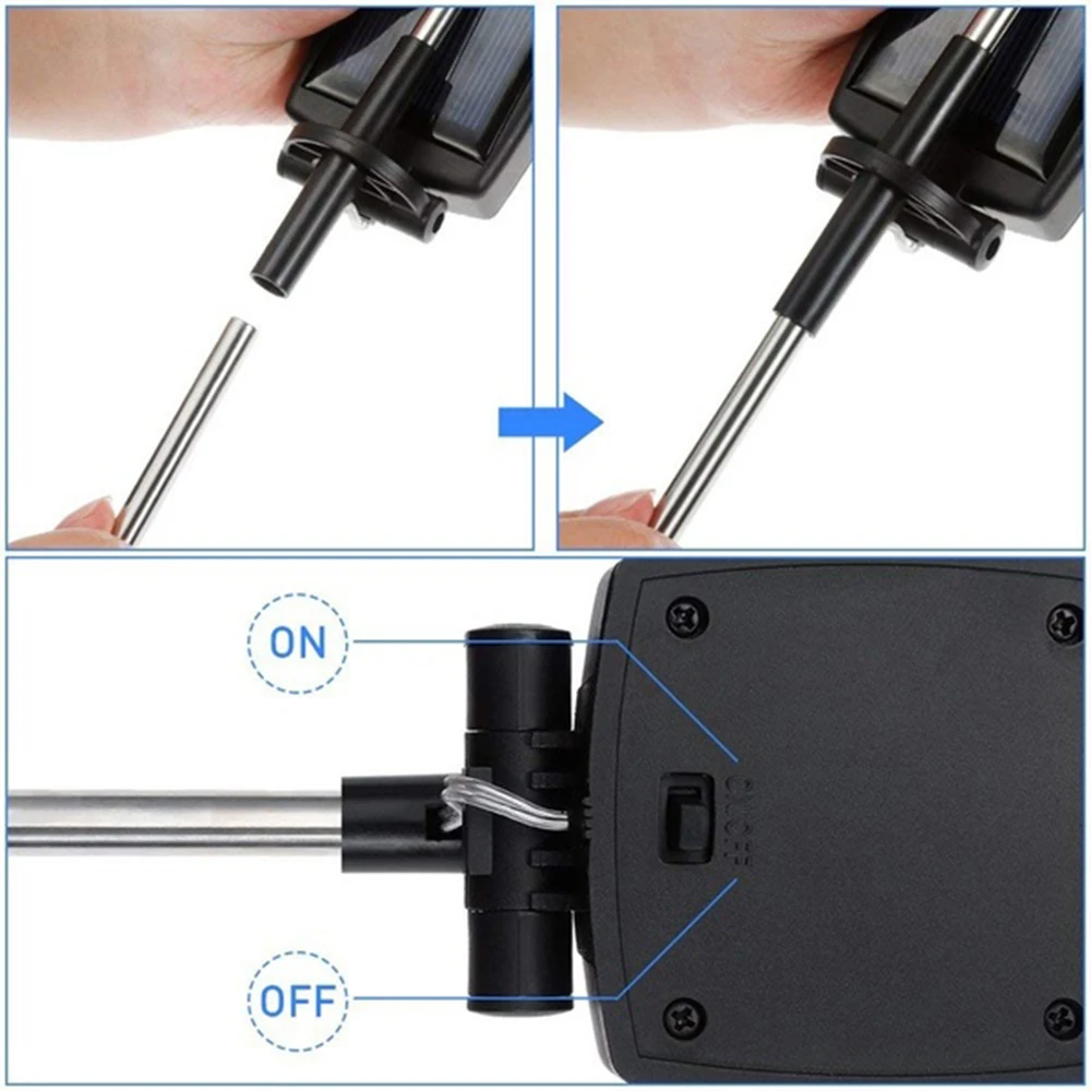 Солнечная энергия трубный светильник s лампы RGB Изменение цвета пузырьковый путь