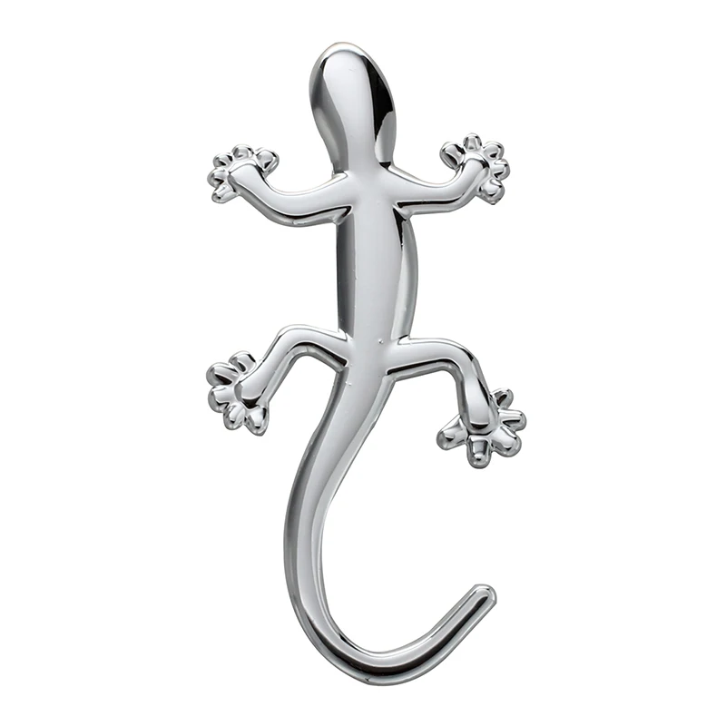 3D бампер наклейки в виде геккона Ящерица Геккон эмблема хромовый ПВХ Стикеры