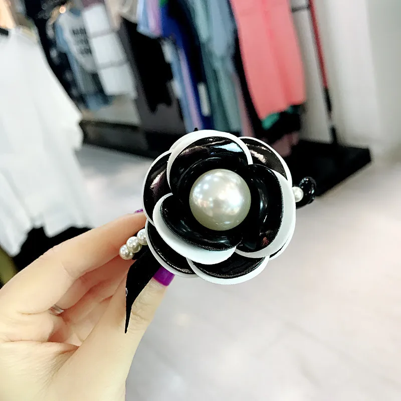 Женские заколки для волос с искусственным жемчугом корейские простые в форме