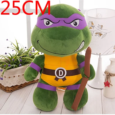 25CM 25 см 35 см Милая мультяшная плюшевая игрушка Черепашки Модель Кукла Плюшевая Игрушка Q версия кукла детский подарок - Цвет: 25CM