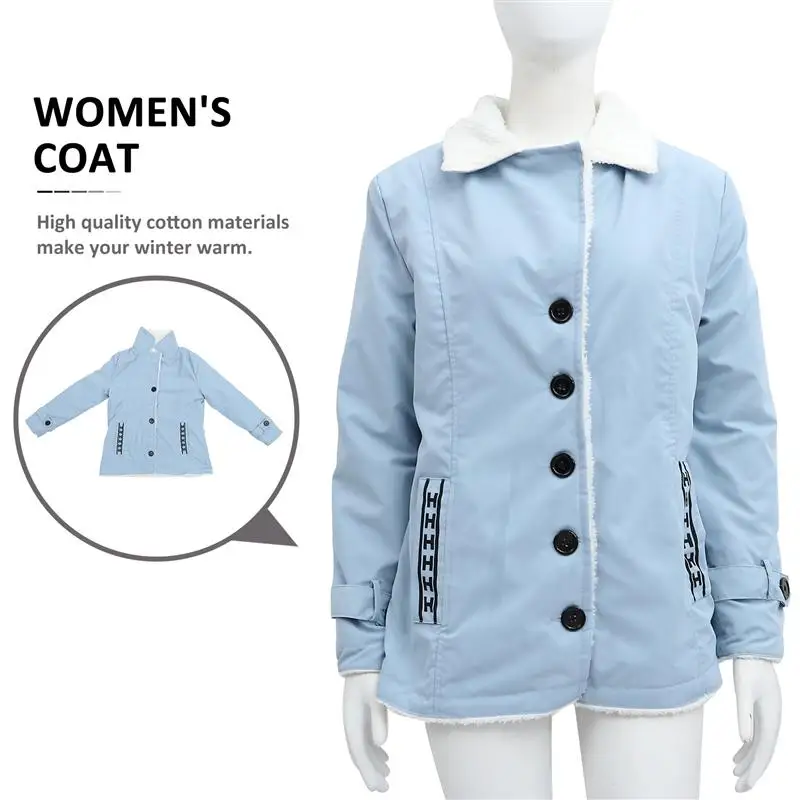 

1Pc Women Cotton Coat Winter Warm Outwear Girls Warm Coat Cotton Jackets