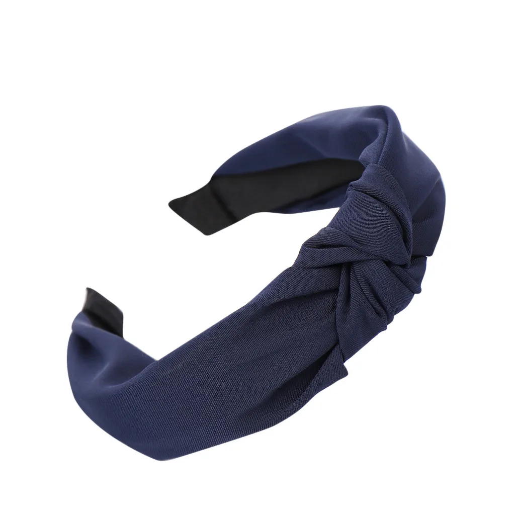 Женские аксессуары для волос с бантиком Женская широкая боковая одноцветная