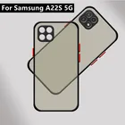 Противоударный чехол для телефона, задняя крышка для Samsung Galaxy A22S 5G Capas, Матовый полупрозрачный чехол для Samsung A22S 5G A03S A72 A52, чехол