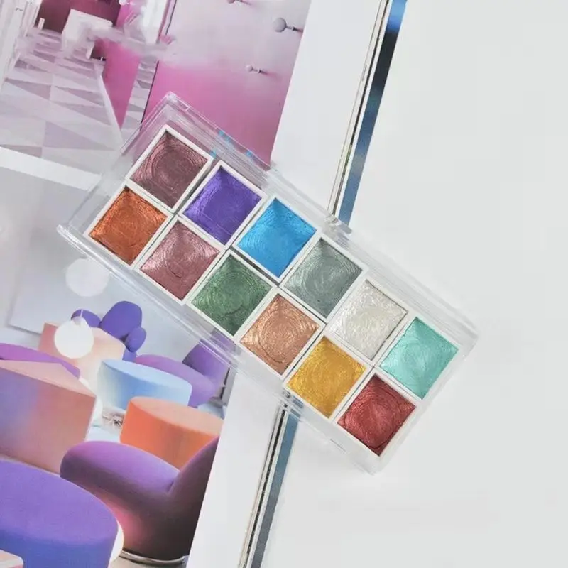 Пигментная краска для художника 12 цветов|Акварельные краски| |