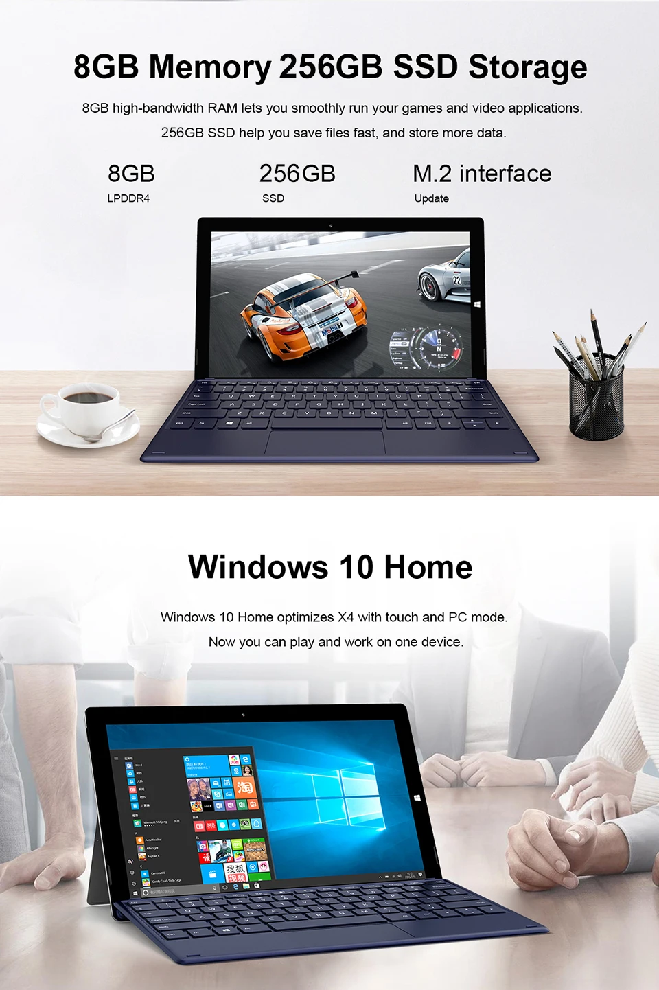 Teclast X4 11," 2 в 1 планшет 1920x1080 ОС Windows 10 8 ГБ ОЗУ 256 ГБ SSD планшеты ПК Intel Gemini Lake N4100 ноутбук с двойной камерой