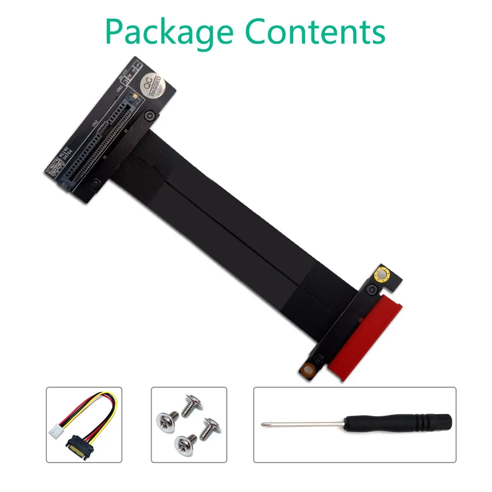 

SFF-8639 NVMe to PCI-E 4x Extension Cable High Speed Transmission U.2 NVMe SSD to PCI-E 3.0 x4 Riser Card Line Cables