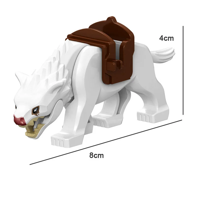 Конструктор Властелин кольца с блокировкой волк тигр леопард Акула медведь