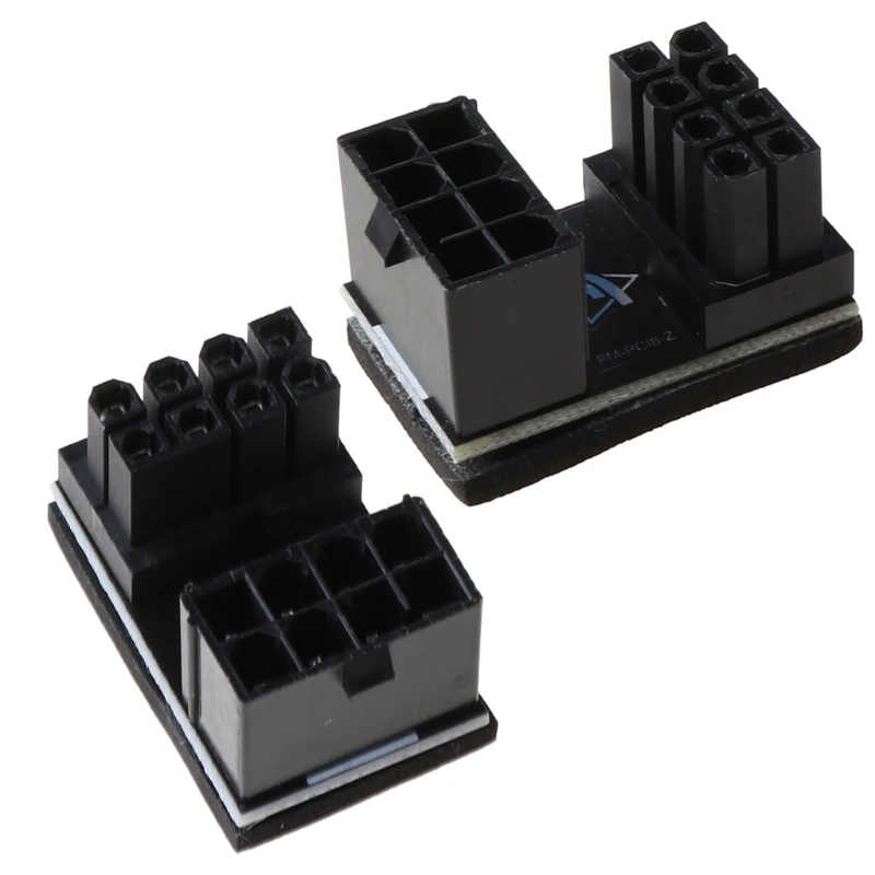 

A TX 8pin Male 180 Degree Angled to 8Pin Female Power Adapter for Graphics cable 8pin Male 180 Degree Angled to 8Pin Female Powe