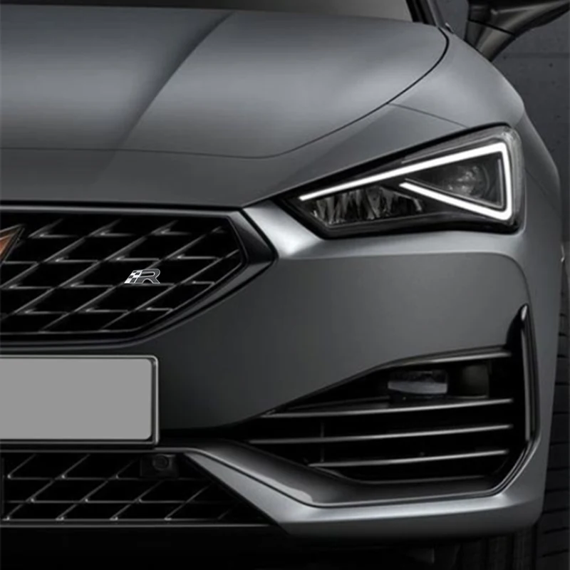 Черная версия Металлическая Автомобильная наклейка надпись R Гоночный флаг