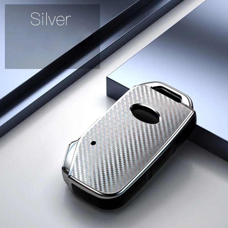 Чехол для автомобильного ключа из ТПУ и углеродного волокна защитный чехол Kia