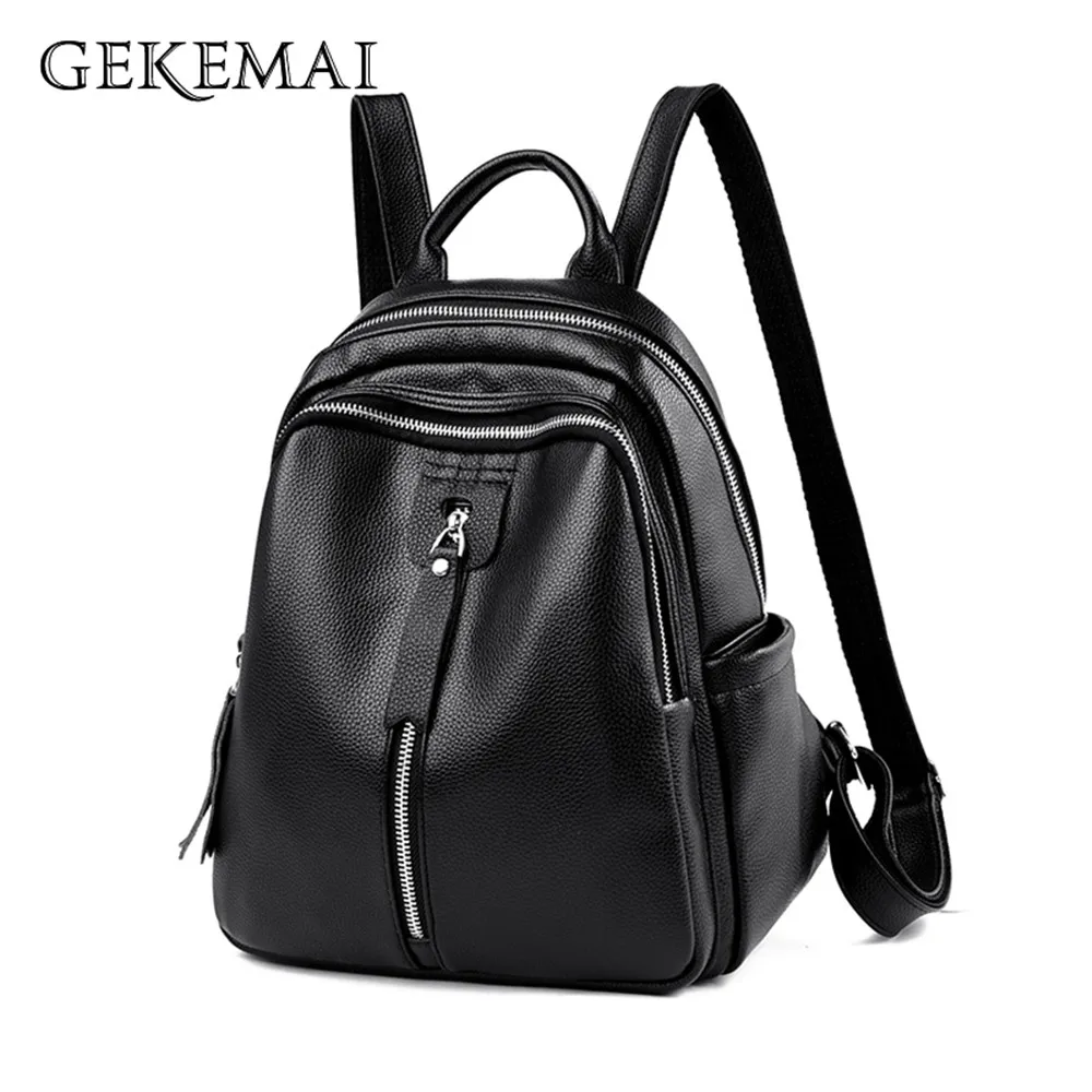 

2021 Fashion Multiple Style Women's Backpack Luxury Letter Design Ladies Student School Bag Genuine Leather Women Backpack Sac