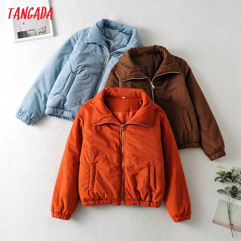 

Куртка женская Вельветовая оверсайз, на молнии, с карманами