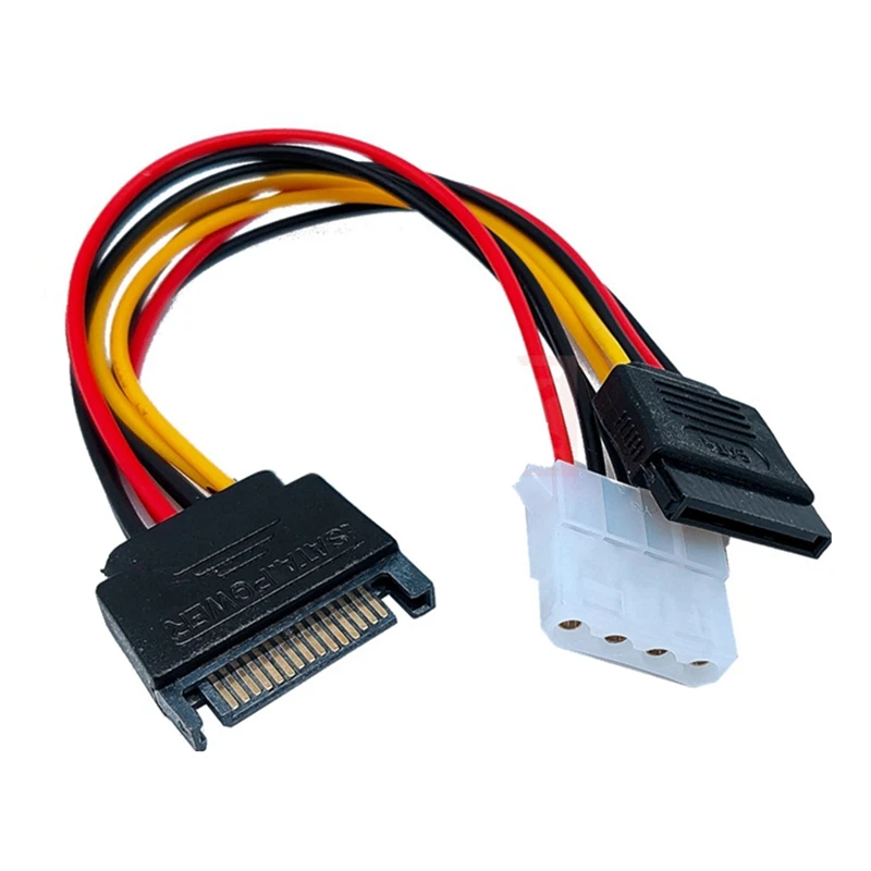 High-Quality SATA 15pin Power Supply to and IDE 4pin Splitter Cables for Motherboards Hard Drives | Компьютеры и офис