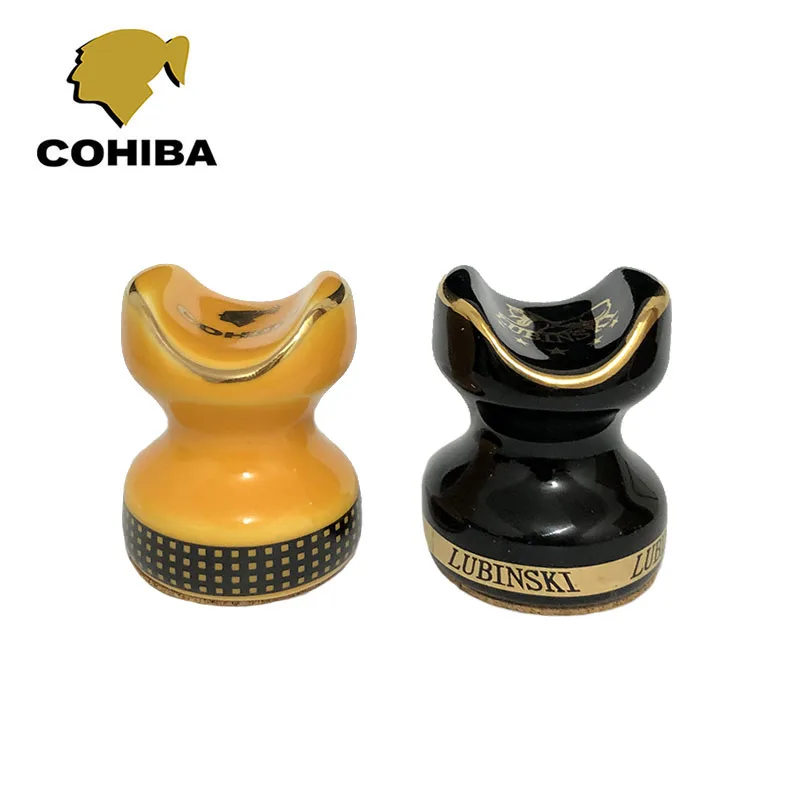 2 шт. аксессуары для сигар керамический держатель COHIBA пепельница карманная