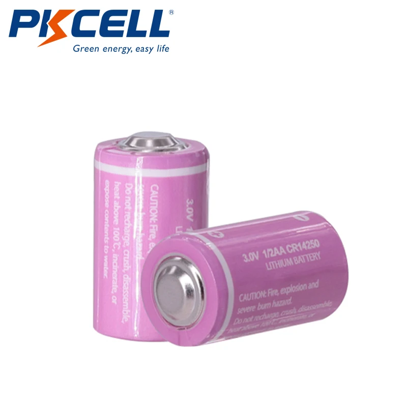 5PCS PKCELL CR12450 3V lithium battery 600mah 1/2 AA 14250 For Gifts Camera Flashlight Toys Digital batteries | Электроника
