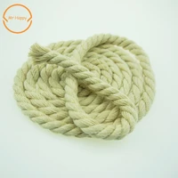 5ylot twisted soft 100 cotton cord natural color round rope fordiy handmade garment home decoration accessories craft projects