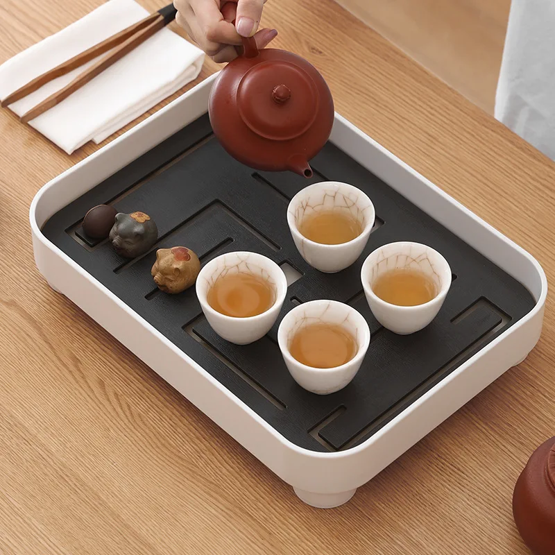 Minimalism and Modern Tea Tray Decoration Black White Nordic Style Set Multifunctional Square Storage 2021 | Дом и сад