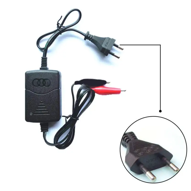 Зарядное устройство для аккумулятора мотоцикла 12 В с европейской вилкой