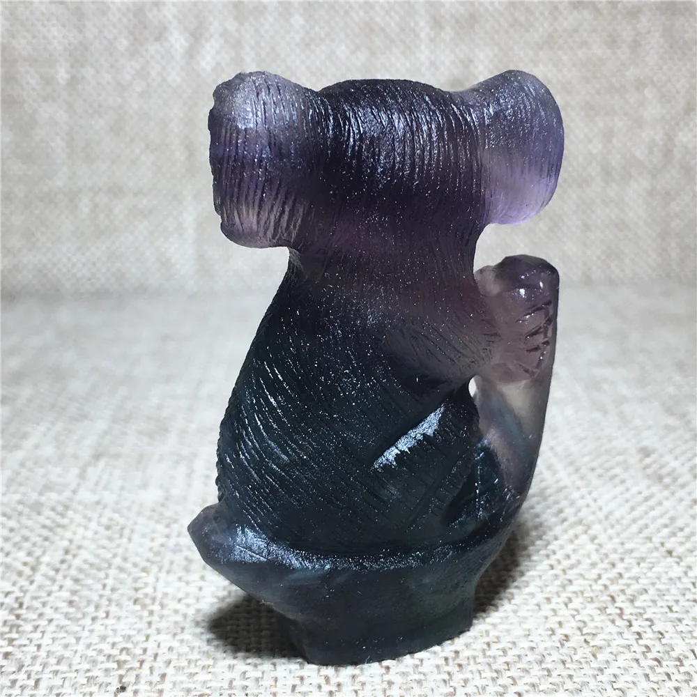 

Natural Fluorite Quartz Crystal Point Handiwork Stones Wedding Home Decoration Chakras Treatment Halloween DIY Gift Reiki Koala