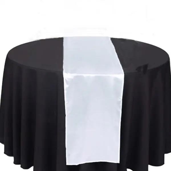 

Royal Blue Fashion Satin Table Runners Wedding Banquet Cloth Runners For Holiday Favor Party Supplies New Arrival