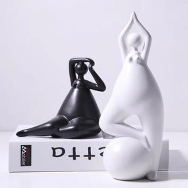 

Ceramics Abstract Figures Statue Decorative Ornaments Office Desktop Crafts Portrait Miniature Figurines Home Decor Modern