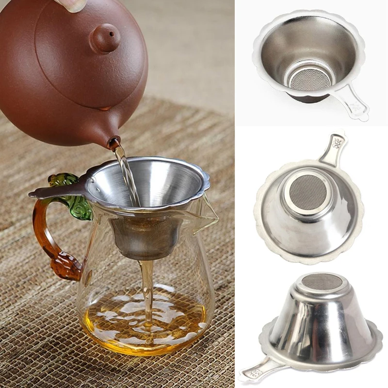 

Многоразовое ситечко для чая, чайный горшок из нержавеющей стали, фильтр для листьев чая, специй, посуда для напитков, кухонные аксессуары