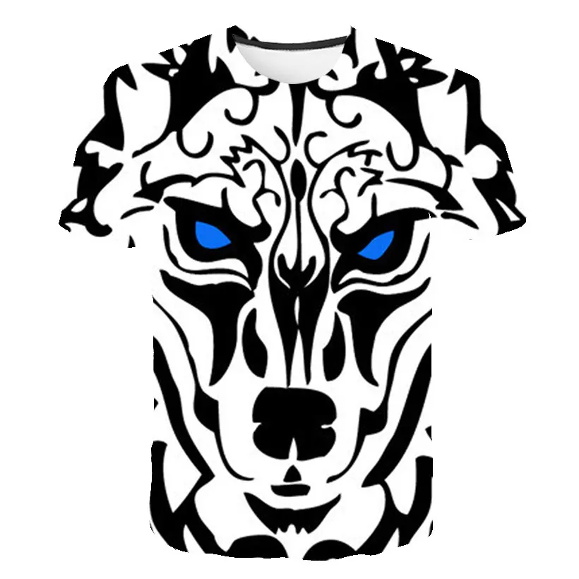 

Футболка мужская летняя с абстрактным принтом, круглым вырезом и коротким рукавом