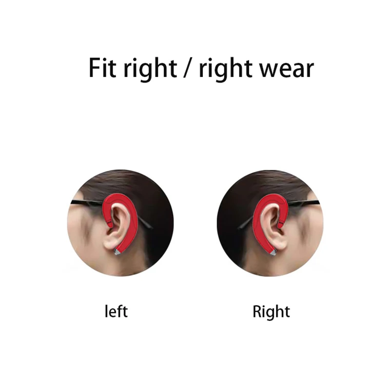 Bone Conduction Bluetooth Headsets 5.0 Ear Hook Wireless Headphone HD Mic Handsfree Earphone Sports Waterproof for iPhone Xiaomi |