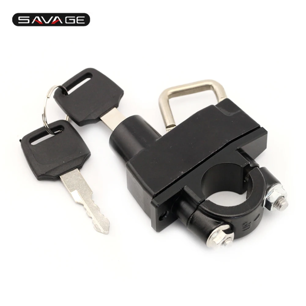 Универсальный замок для шлема Мотоциклетные аксессуары защита от кражи руля 22 мм