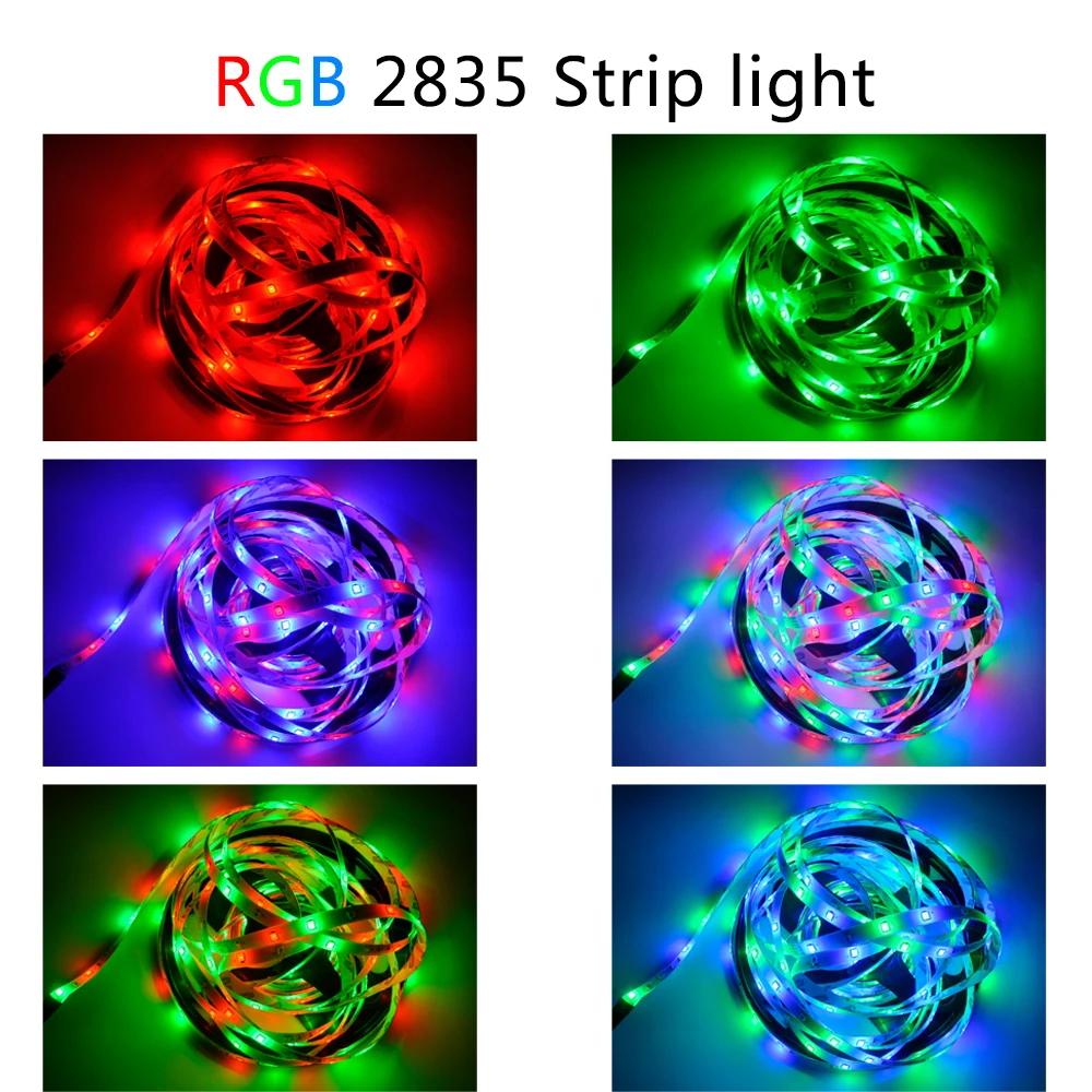 

LED Strips Lights Bluetooth Tira De Luces Led RGB 2835 SMD Waterproof Flexible Lamp Tape DC 12V 5M 10M 15M 20M Control + Adapter