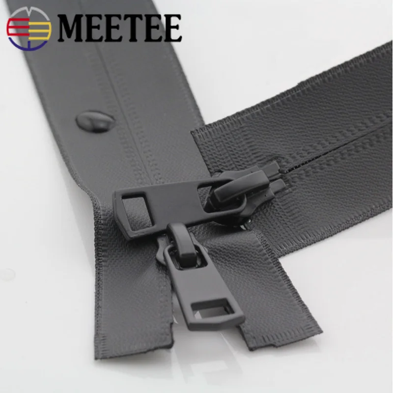 Meetee 2 шт. 20 150 см 5 # нейлоновая невидимая Водонепроницаемая молния двойная головка