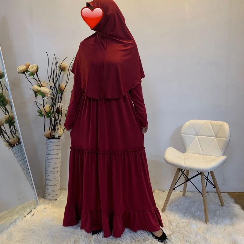 

Eid Muslim Women Hijab Long Khimar Prayer Garment Djellaba Jilbab Abaya Ramadan Gown Dubai Arab Islamic Niqab Burka Jubah Hijab