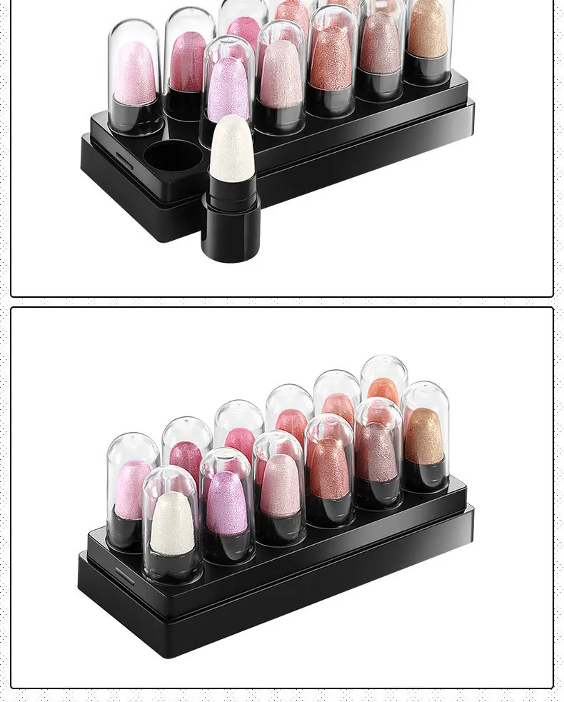 12 шт блестящие тени для макияжа мерцающие век Профессиональные Тени пигментные