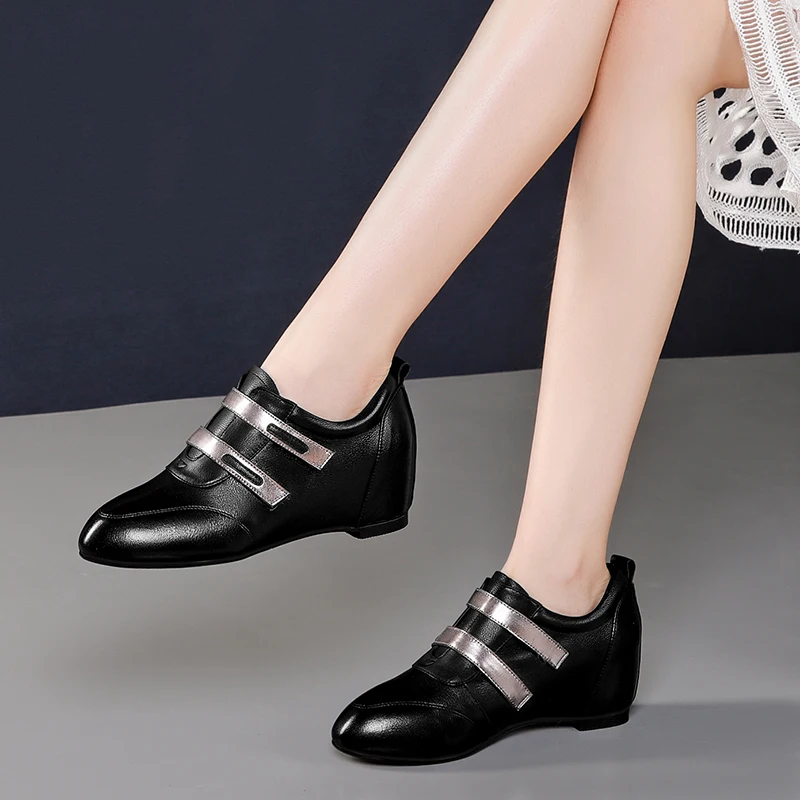 Новинка 2020 года Весенняя стильная обувь из воловьей кожи Удобная женская