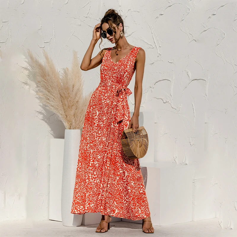 

2021 Summer chiffon zaraing za woman traf maxi Long dress bodycon dress floral dress sukienka Kawaii Sundress y2k party dress