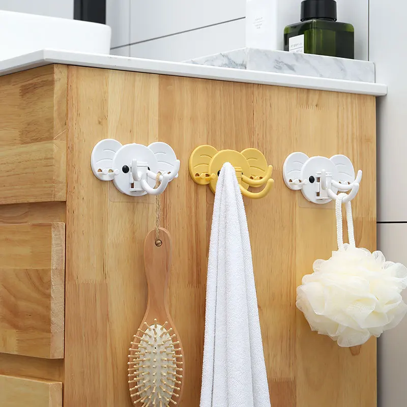 Креативные настенные крючки в форме слона Декоративная вешалка для ключей