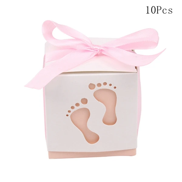 Pink box FENGRISE/вечерние украшения в виде слона для мальчиков и девочек, украшения для вечеринки на день рождения, детские голубые и розовые украшения в виде конфет - Цвет: Pink box